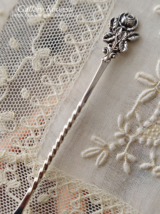 英国銀器 sterling siver アンティークシルバー　フォーク antique silver fork