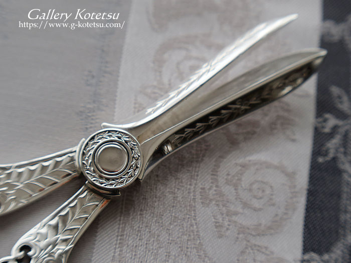 p sterling siver AeB[NVo[@O[vVU[Y antique silver grape scissers