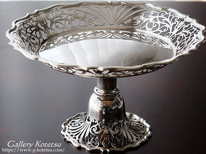 英国銀器 sterling siver アンティークシルバー　コンポート antique silver compote