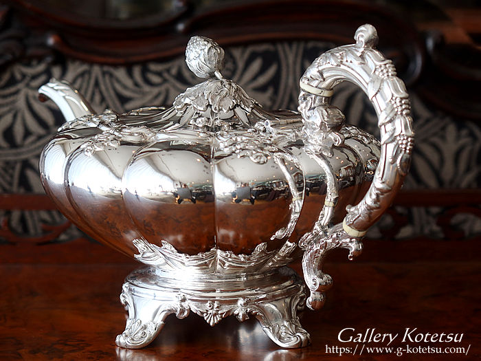 antique silver tea pot AeB[NVo[@eB[|bg