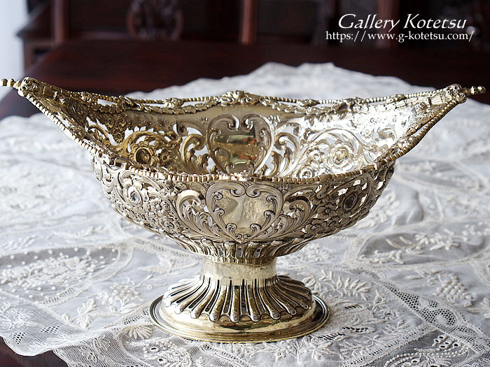 AeB[NVo[@R|[g antique silver compote