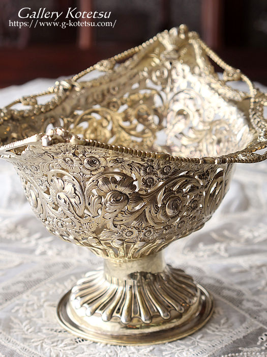 AeB[NVo[@R|[g antique silver compote