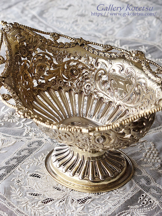 AeB[NVo[@R|[g antique silver compote