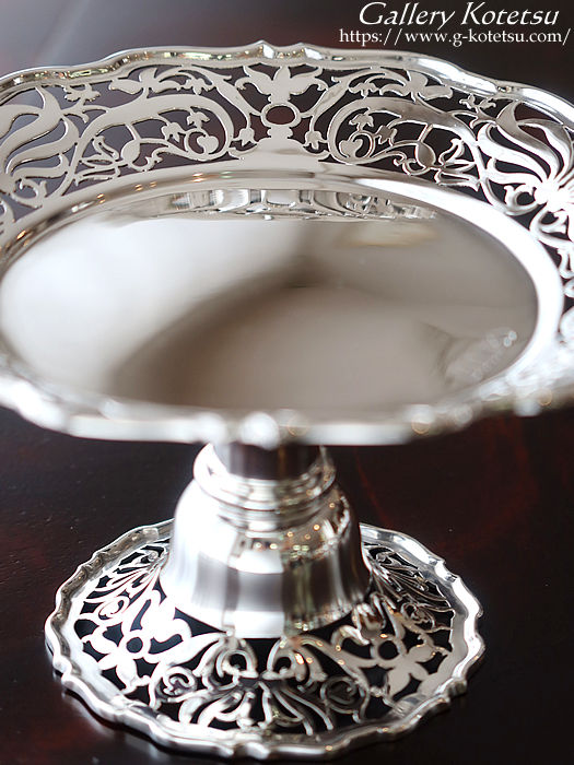 p sterling siver AeB[NVo[ antique silver dessert stand