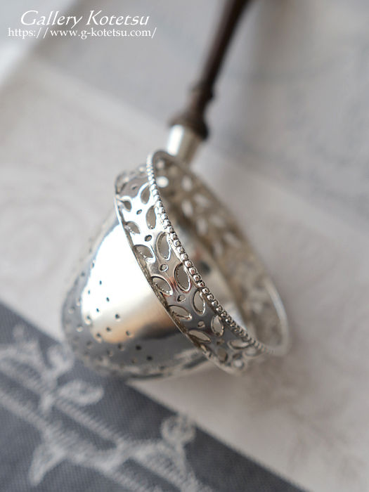AeB[NVo[@eB[Xg[i[ antique silver tea strainer