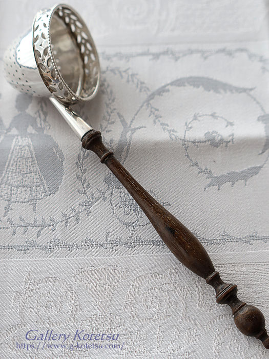 AeB[NVo[@eB[Xg[i[ antique silver tea strainer