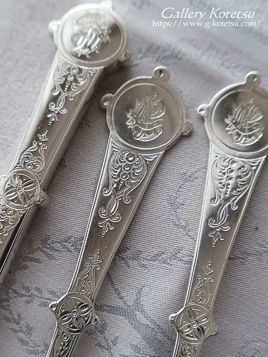 antique silver dessert cutlery