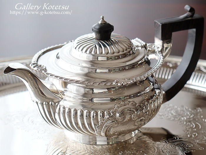 アンティークシルバー　ティーセット antique silver tea set