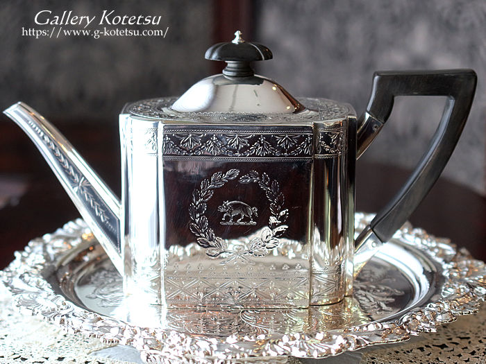 antique silver tea pot AeB[NVo[@eB[|bg