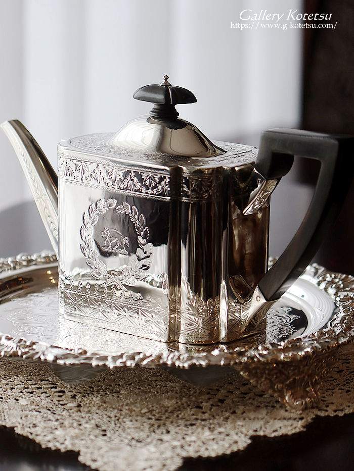 antique silver tea pot AeB[NVo[@eB[|bg