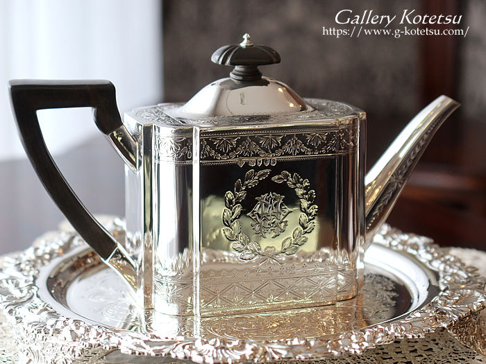 antique silver tea pot AeB[NVo[@eB[|bg