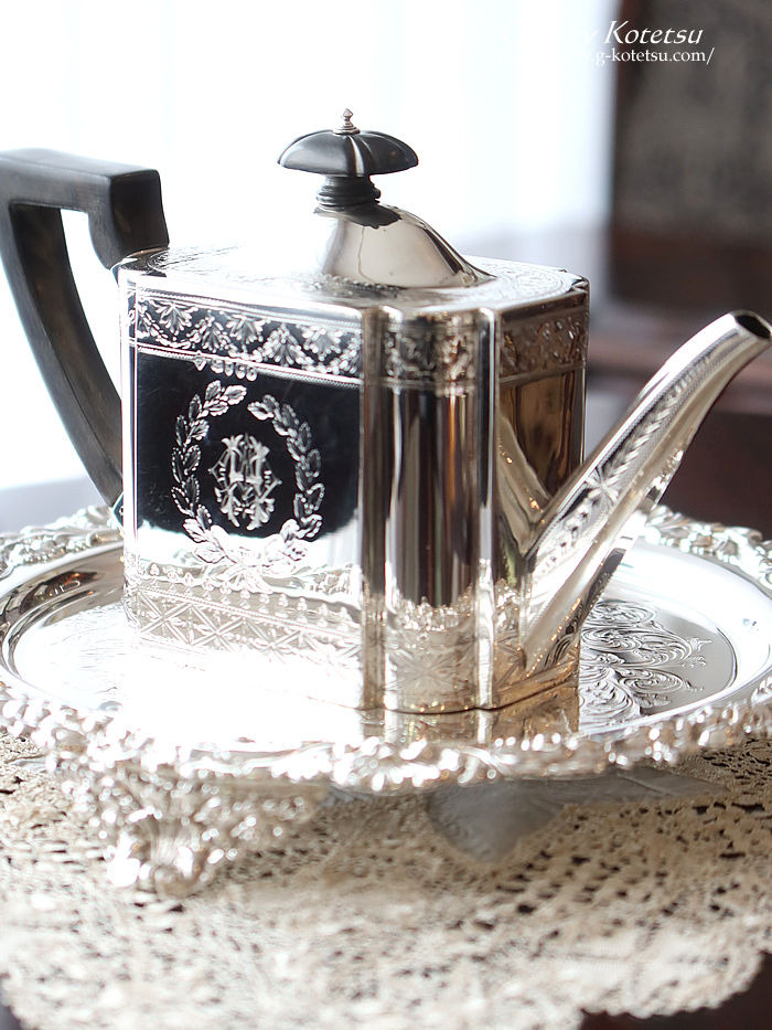 antique silver tea pot AeB[NVo[@eB[|bg