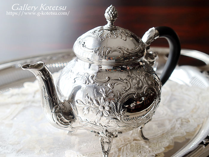 antique silver tea pot AeB[NVo[@eB[|bg