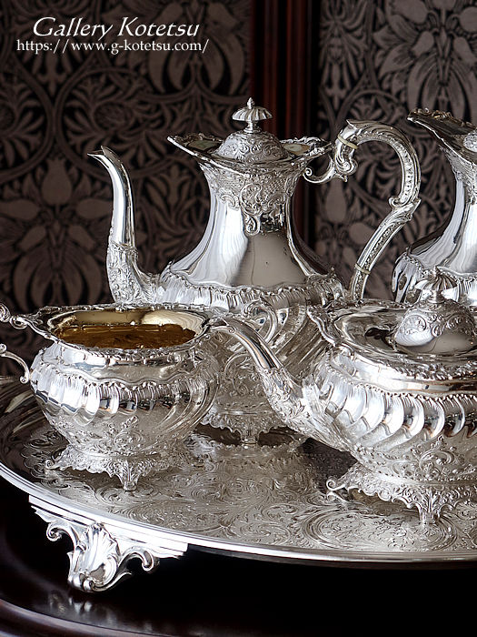 AeB[NVo[@eB[Zbg antique silver tea set