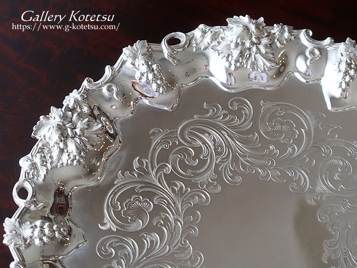p sterling siver AeB[NVo[@T@ antique silver salver