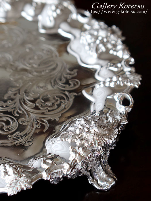 p sterling siver AeB[NVo[@T@ antique silver salver