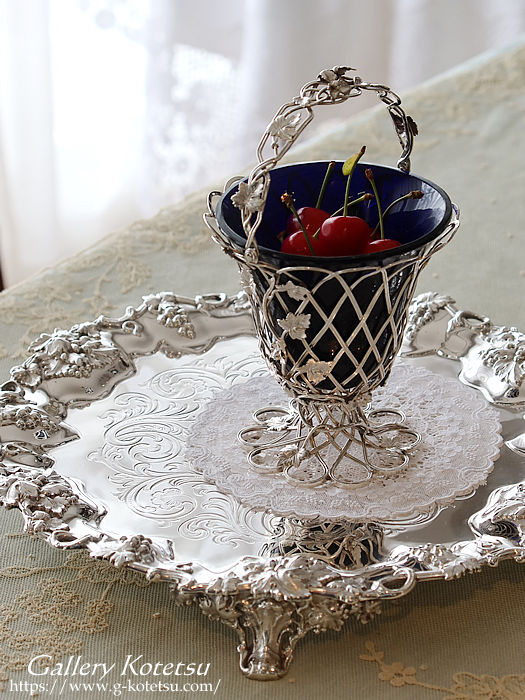 p sterling siver AeB[NVo[@T@ antique silver salver