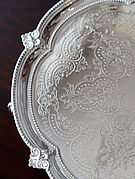 Vo[T@ antique silver salver