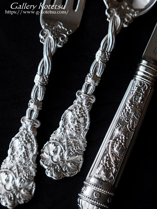 p sterling siver antique silver dessert cutlery