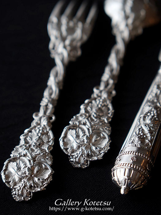 p sterling siver antique silver dessert cutlery