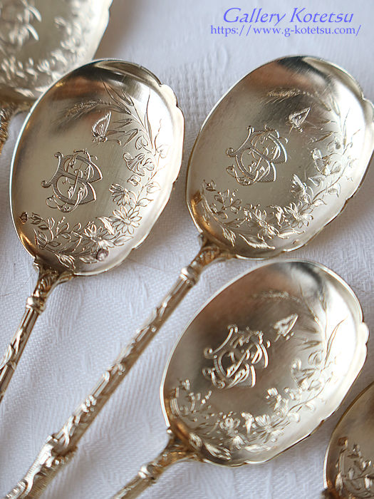 英国銀器 sterling siver スプーン antiquesilver icecreamspoon