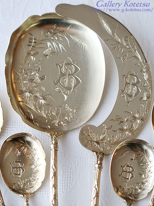 英国銀器 sterling siver スプーン antiquesilver icecreamspoon