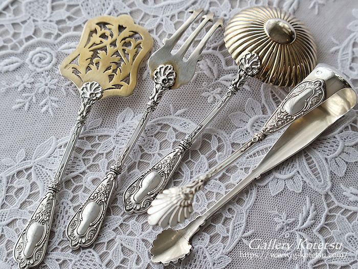 アンティークシルバー　antique silver french silver