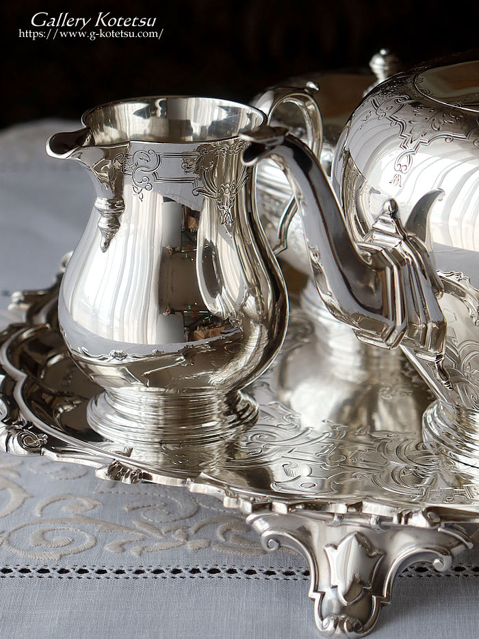 p sterling siver AeB[NVo[@eB[Zbg antique silver tea set