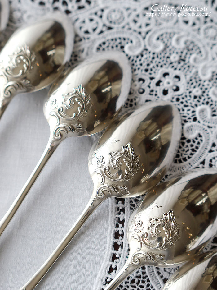 AeB[NVo[@fU[gXv[tH[N antique silver dessert spoon&fork