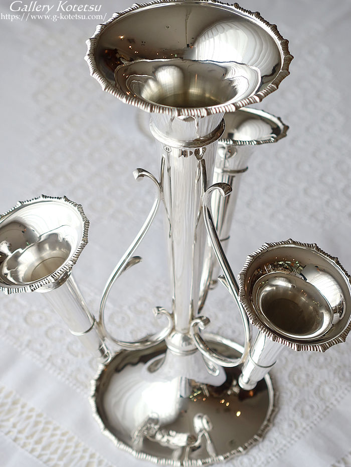 AeB[NVo[Cp[ antique silver epaergne
