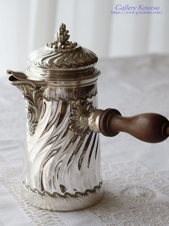 AeB[NVo[@`R[g|bg antique silver chocolate pot
