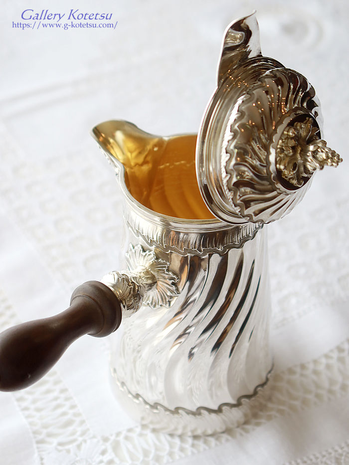 AeB[NVo[@`R[g|bg antique silver chocolate pot