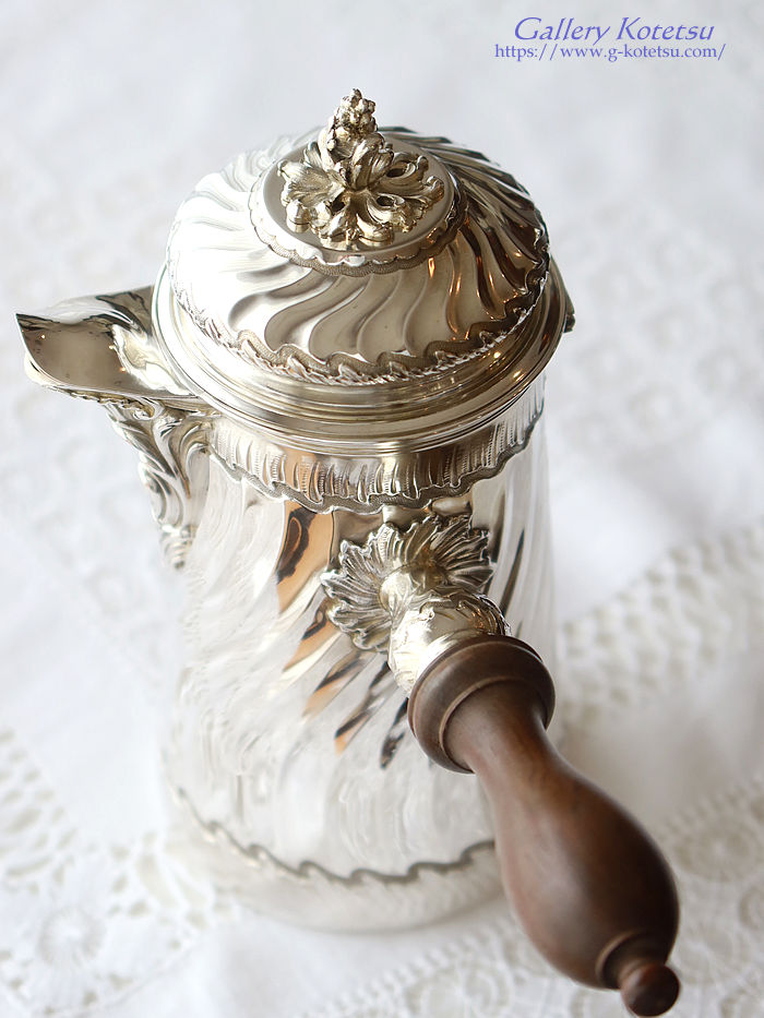AeB[NVo[@`R[g|bg antique silver chocolate pot