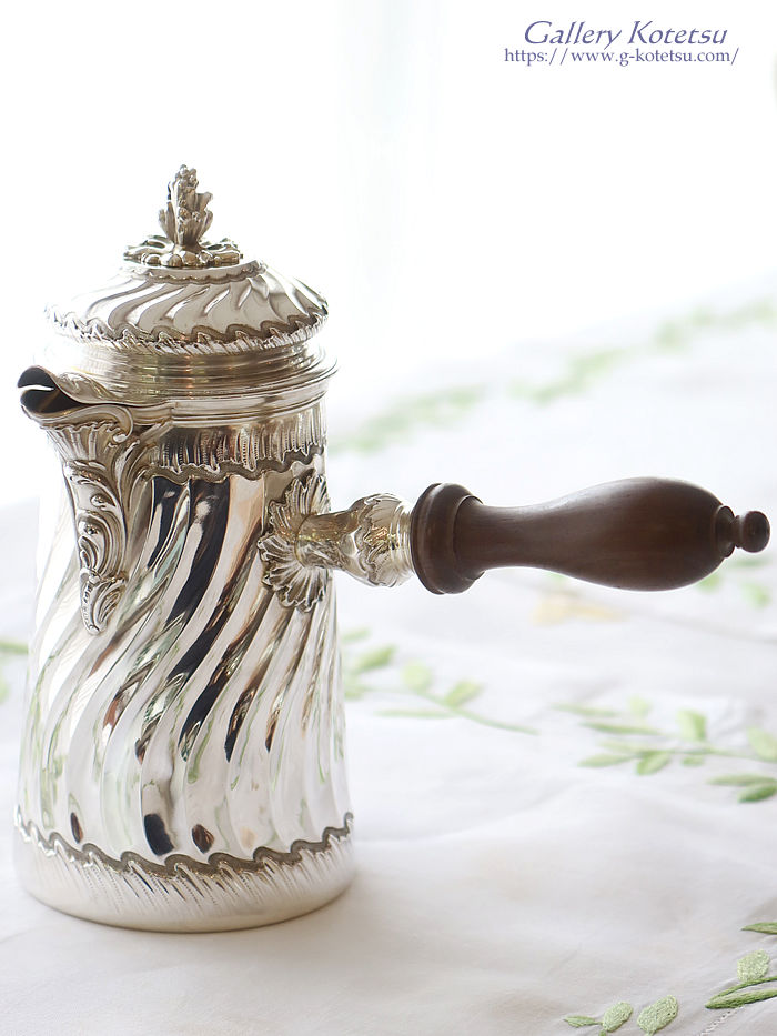 AeB[NVo[@`R[g|bg antique silver chocolate pot