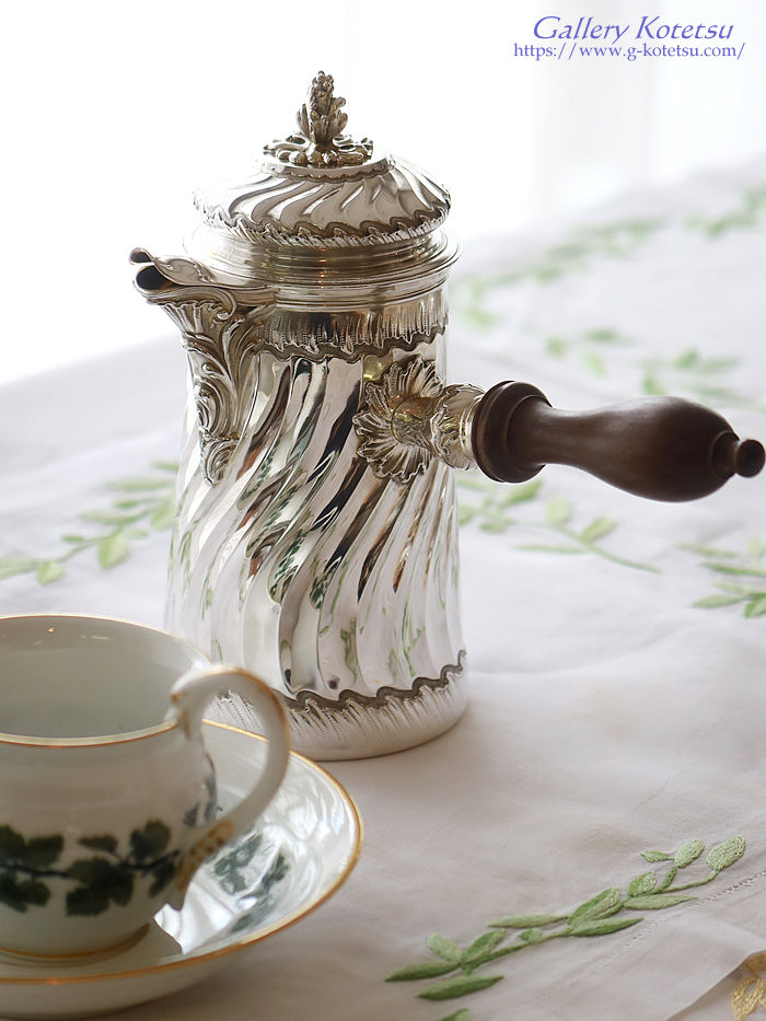 AeB[NVo[@`R[g|bg antique silver chocolate pot