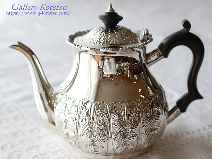 p sterling siver antique silver tea pot AeB[NVo[@eB[|bg