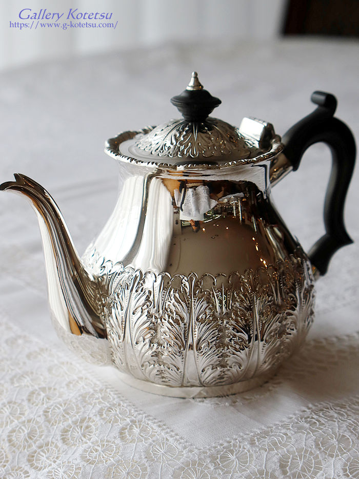 p sterling siver antique silver tea pot AeB[NVo[@eB[|bg