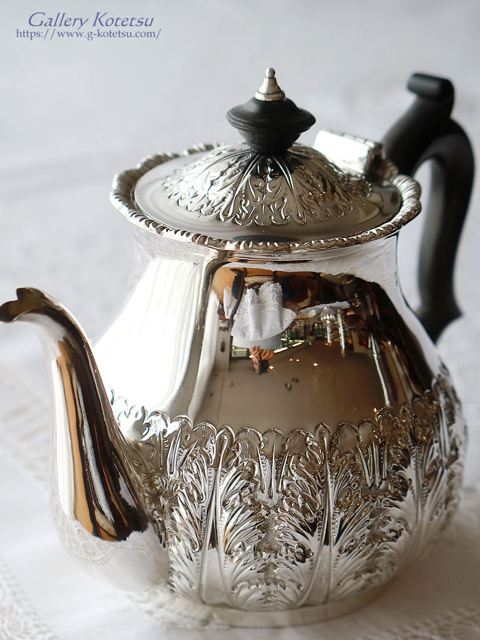 p sterling siver antique silver tea pot AeB[NVo[@eB[|bg