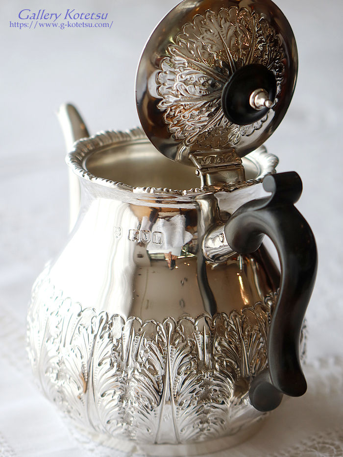 p sterling siver antique silver tea pot AeB[NVo[@eB[|bg