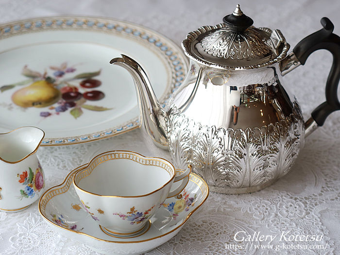 p sterling siver antique silver tea pot AeB[NVo[@eB[|bg