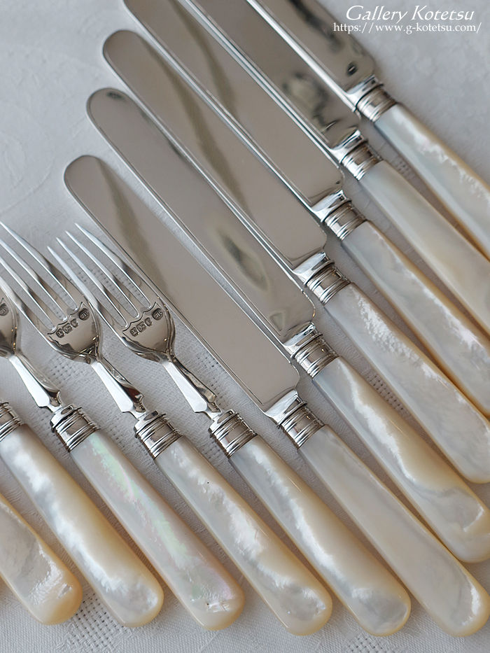 p sterling siver antique silver dessert cutlery