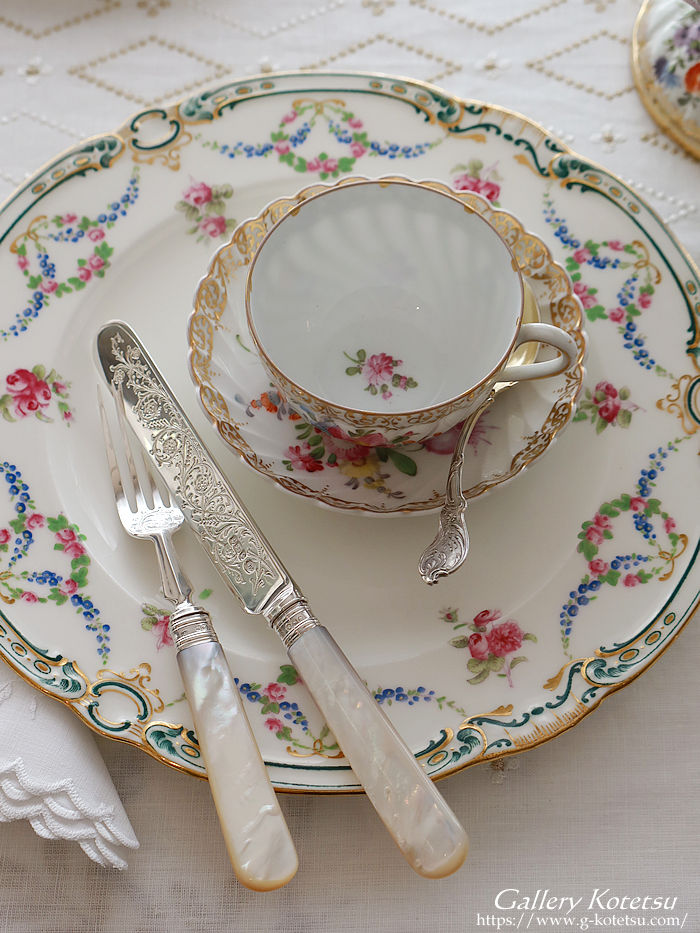 p sterling siver antique silver dessert cutlery