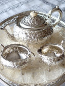 AeB[NVo[eB[Zbg antique silver teaset