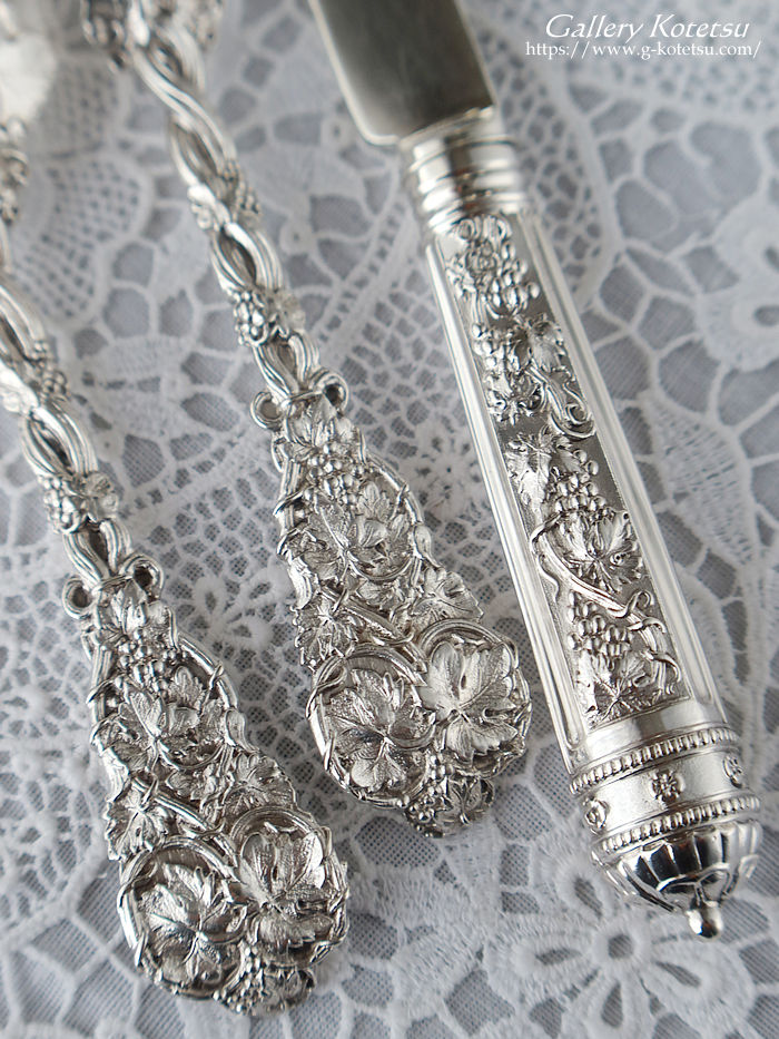 p sterling siver antique silver dessert cutlery