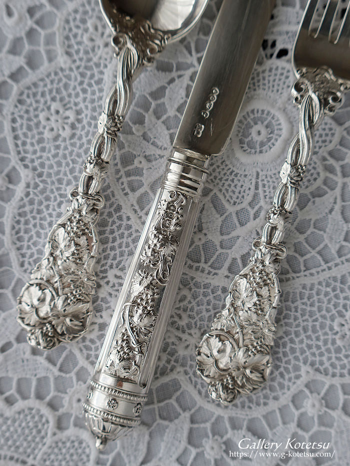 p sterling siver antique silver dessert cutlery