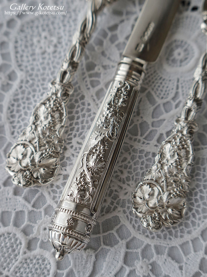 p sterling siver antique silver dessert cutlery