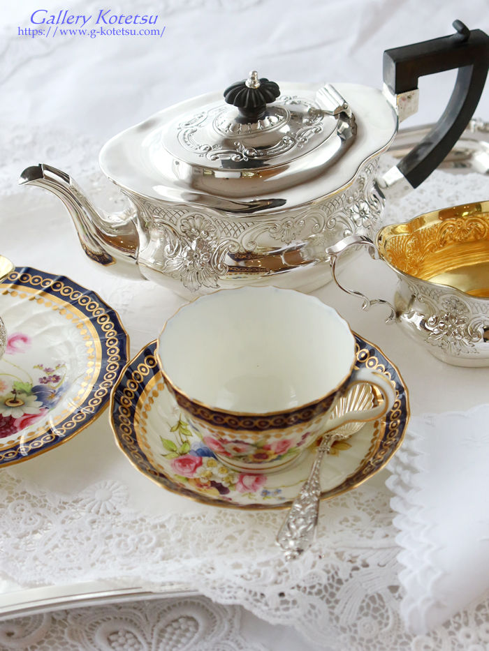p sterling siver AeB[NVo[@eB[Zbg antique silver tea set