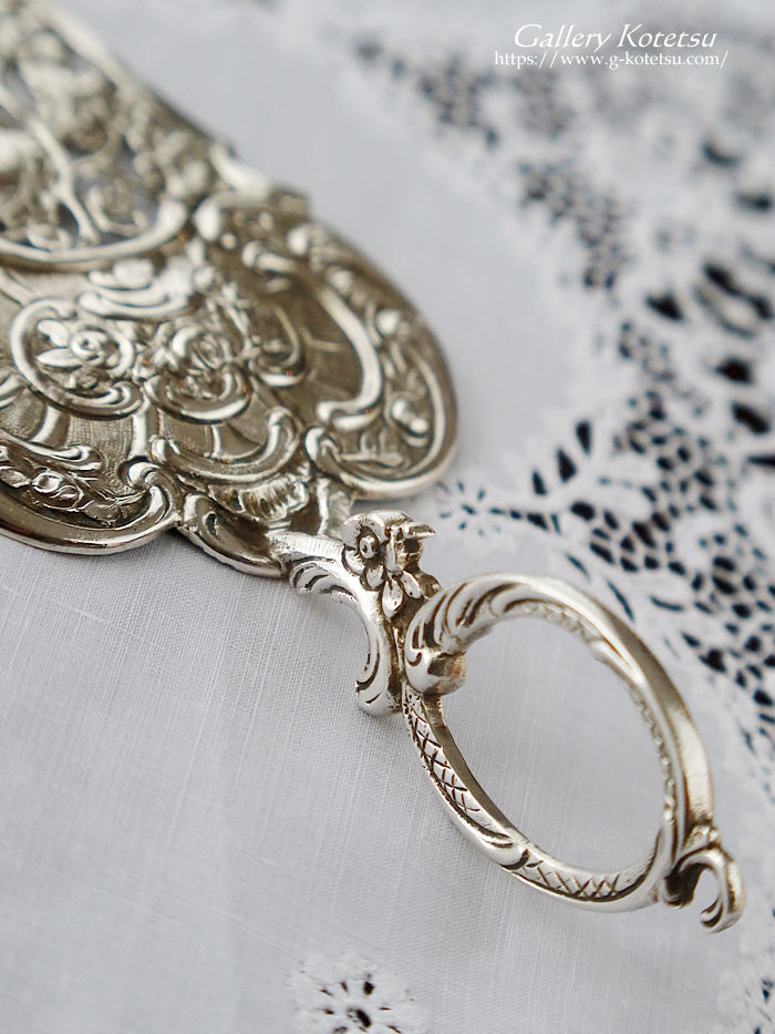 �A���e�B�[�N�V���o�[ antique silver agate handle cutlery