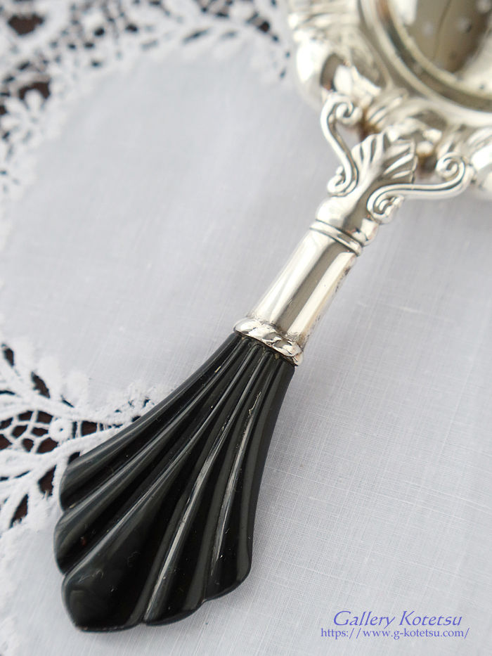 �A���e�B�[�N�V���o�[ antique silver agate handle cutlery