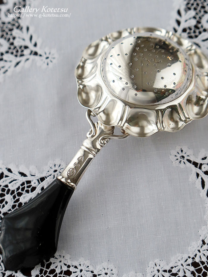 �A���e�B�[�N�V���o�[ antique silver agate handle cutlery
